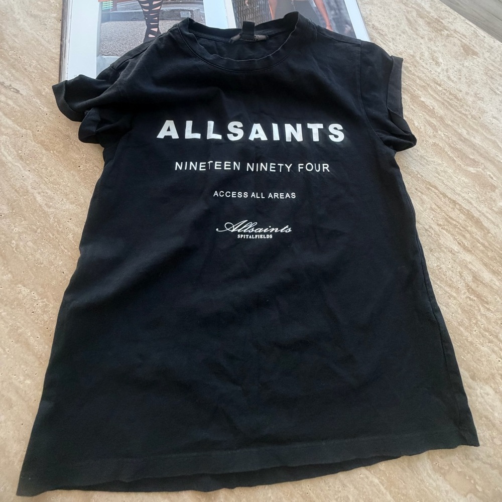 All Saints Women’s Black Tee